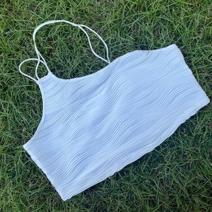 White sexy crop top